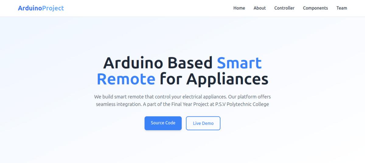 Arduino Based Smart Remote
